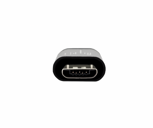 DINIC Adapter, Micro Stecker auf USB C Buchse, 3 Stück Alu, space grey